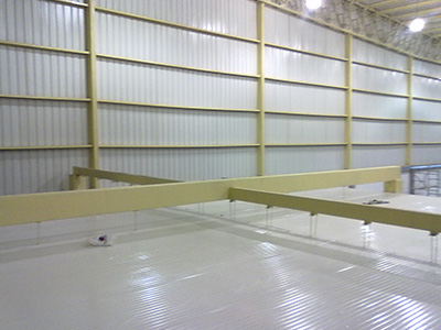 Soportería techo cuarto frio