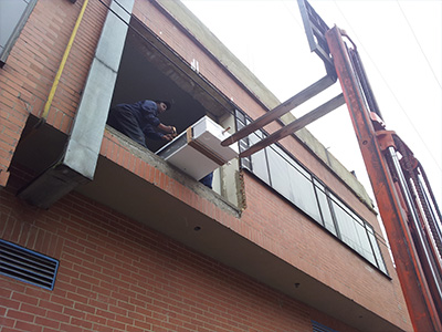 Evaporador de montacarga